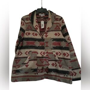 NWT Keren Hart button front jacket ladies medium